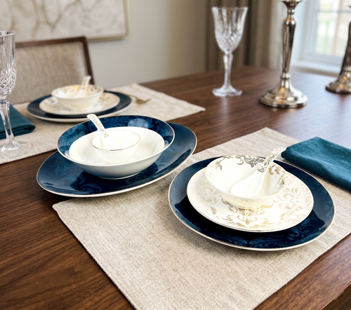 Blu Odyssey 33pc Dinner Set