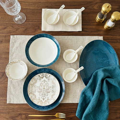 Blu Odyssey 33pc Dinner Set