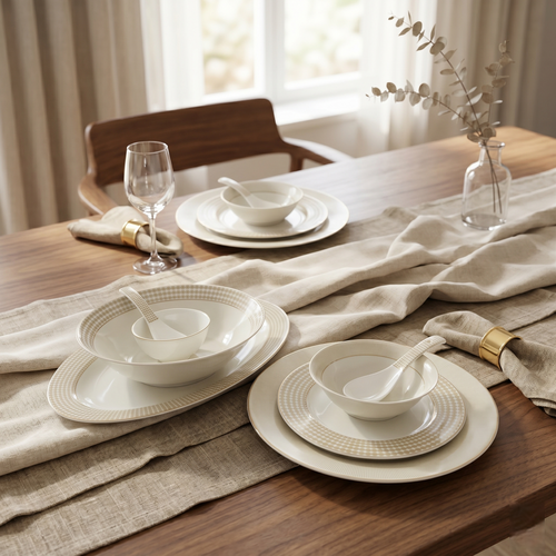 Tuscan Throne 33pc Dinner Set