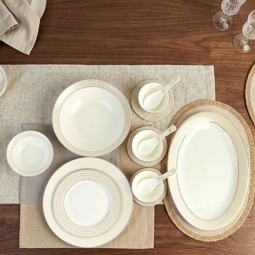 Tuscan Throne 33pc Dinner Set