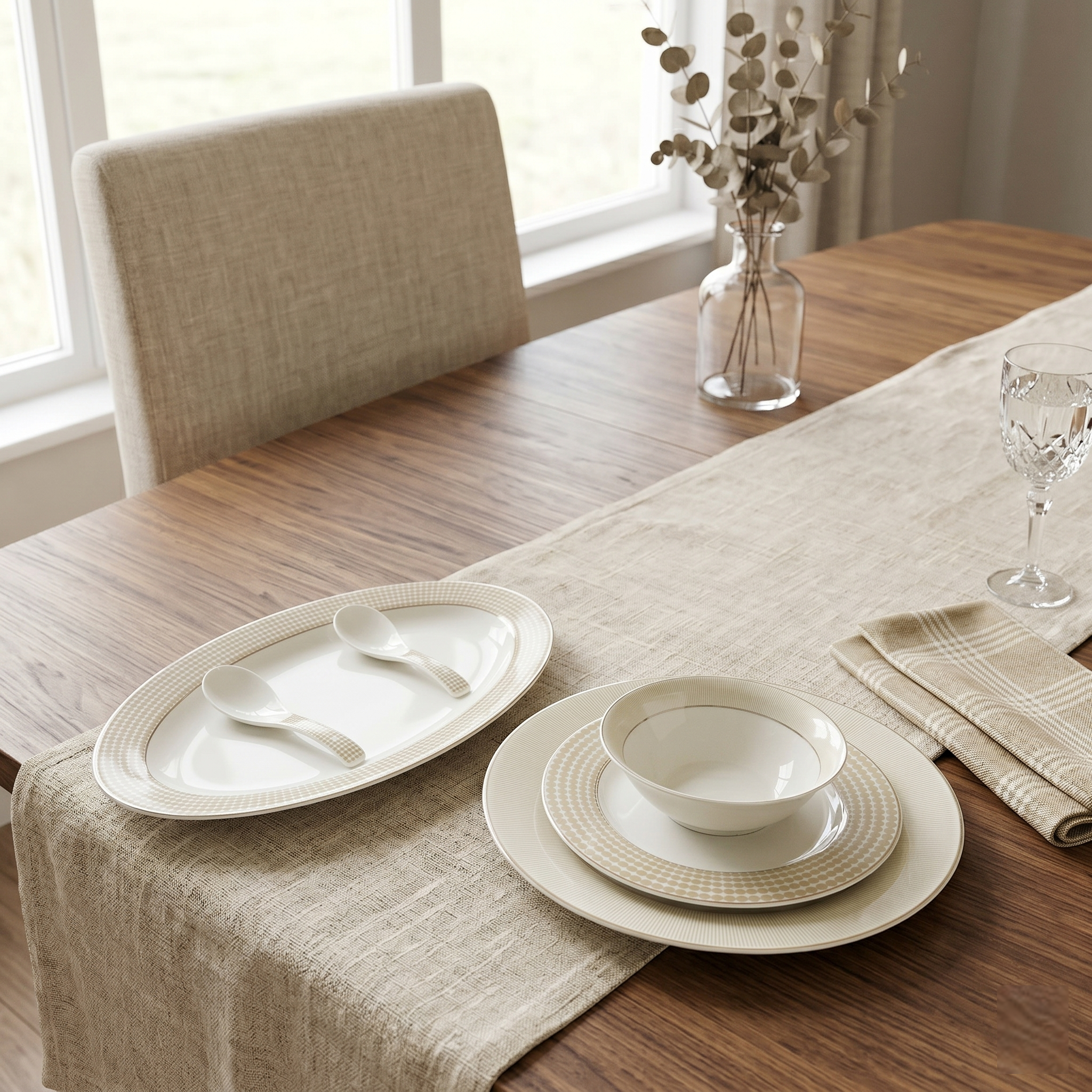 Tuscan Throne 33pc Dinner Set