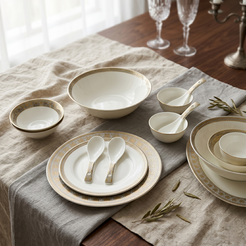 Cerulian Grandeur 33pc Dinner Set