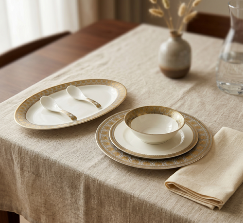 Cerulian Grandeur 33pc Dinner Set