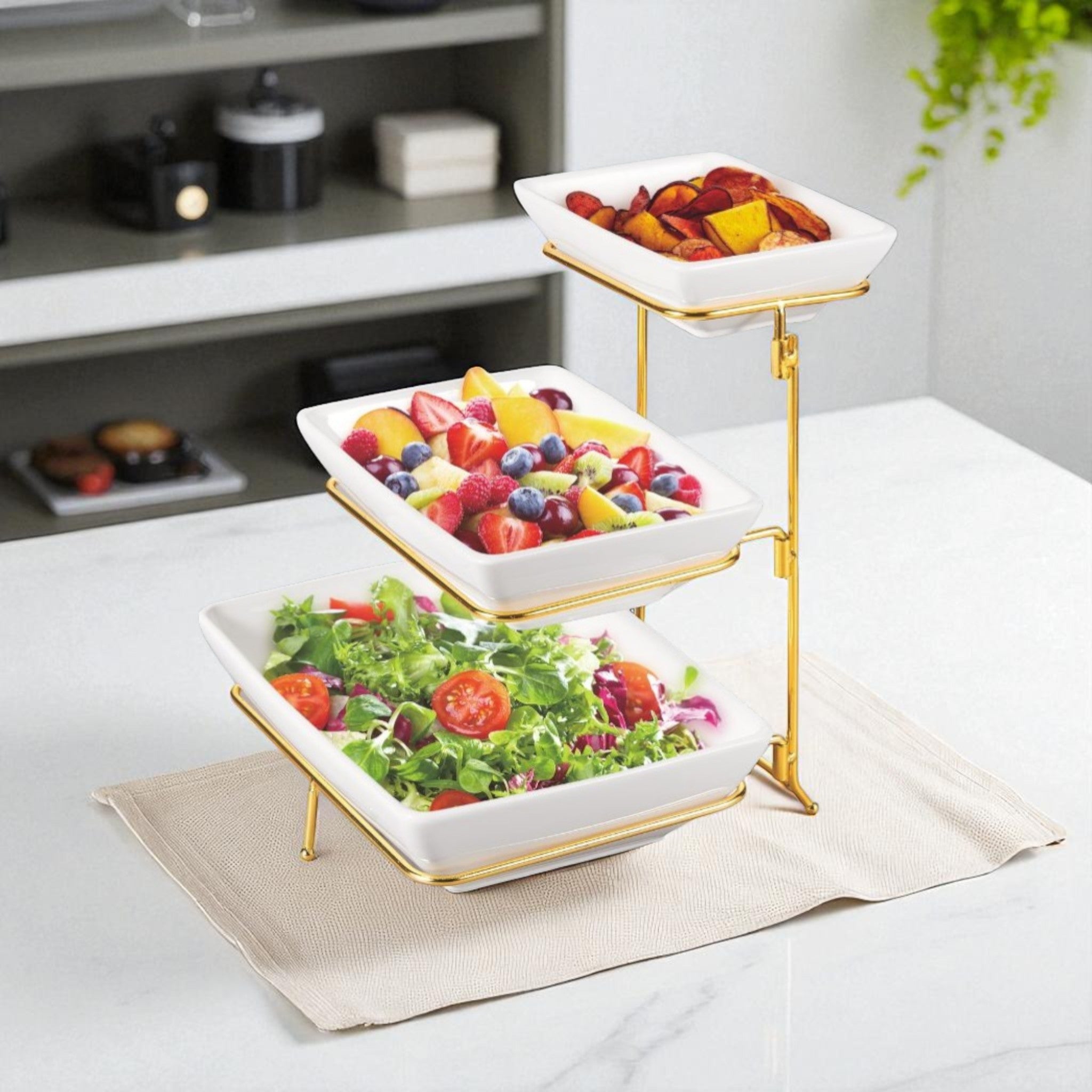 TrioLuxe by Imaar 3PC-Serveware Set