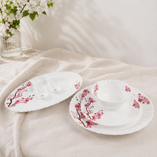 Timeless Florals – Premium 33pc Opalware Dining Set