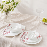 Timeless Florals – Premium 33pc Opalware Dining Set