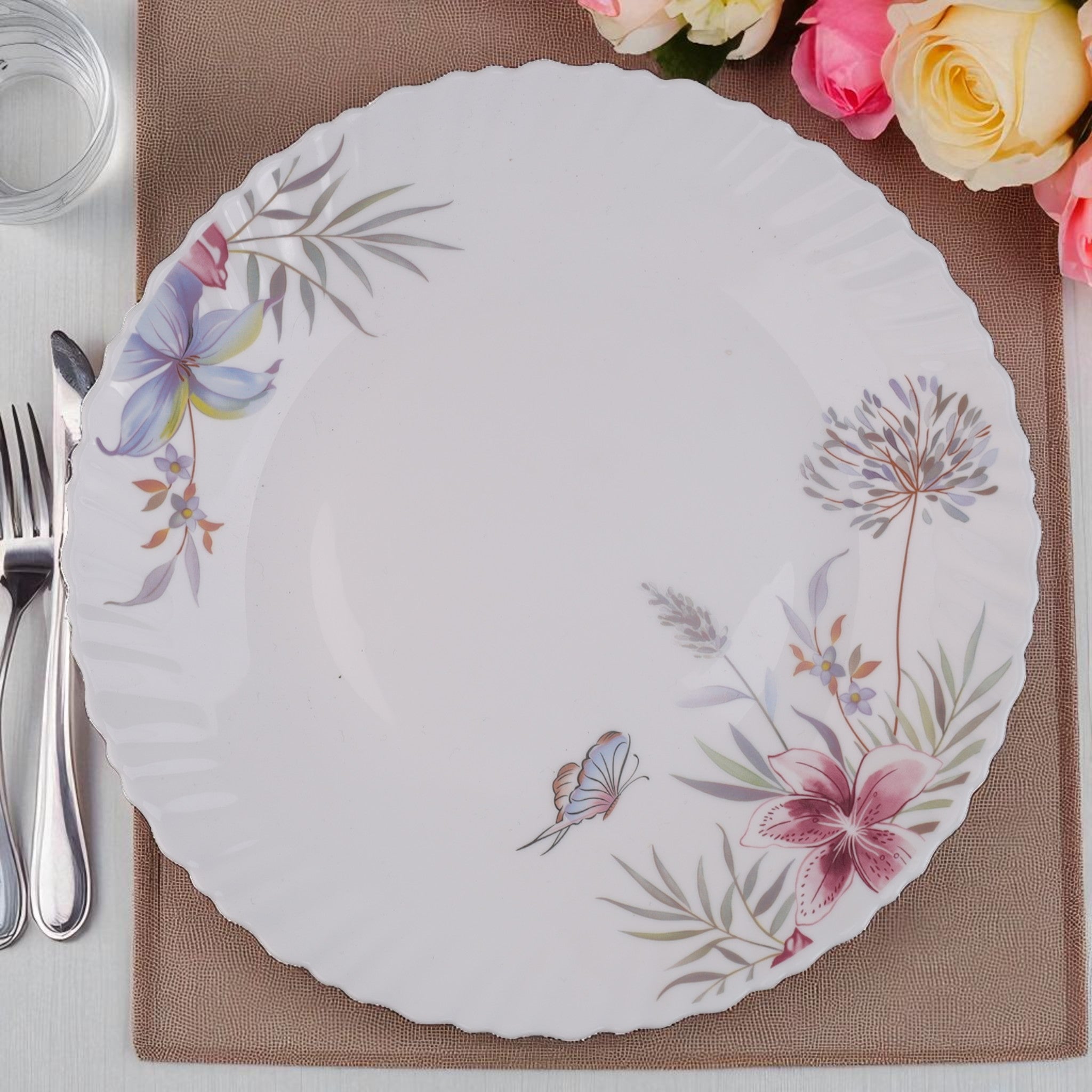 Elysian Dine – Premium 33pc Opalware Dining Set