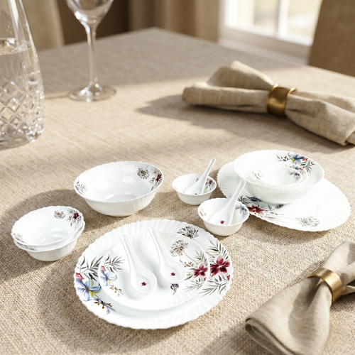 Elysian Dine – Premium 33pc Opalware Dining Set