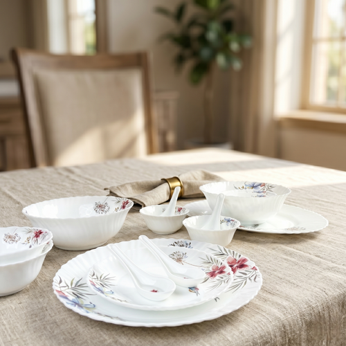 Elysian Dine – Premium 33pc Opalware Dining Set