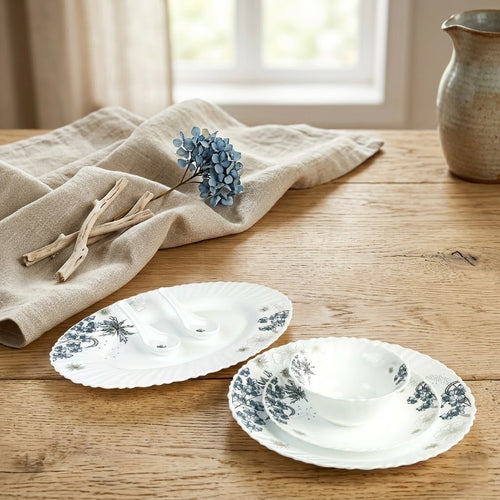 Imperial Bloom – Premium 33pc Opalware Dining Set