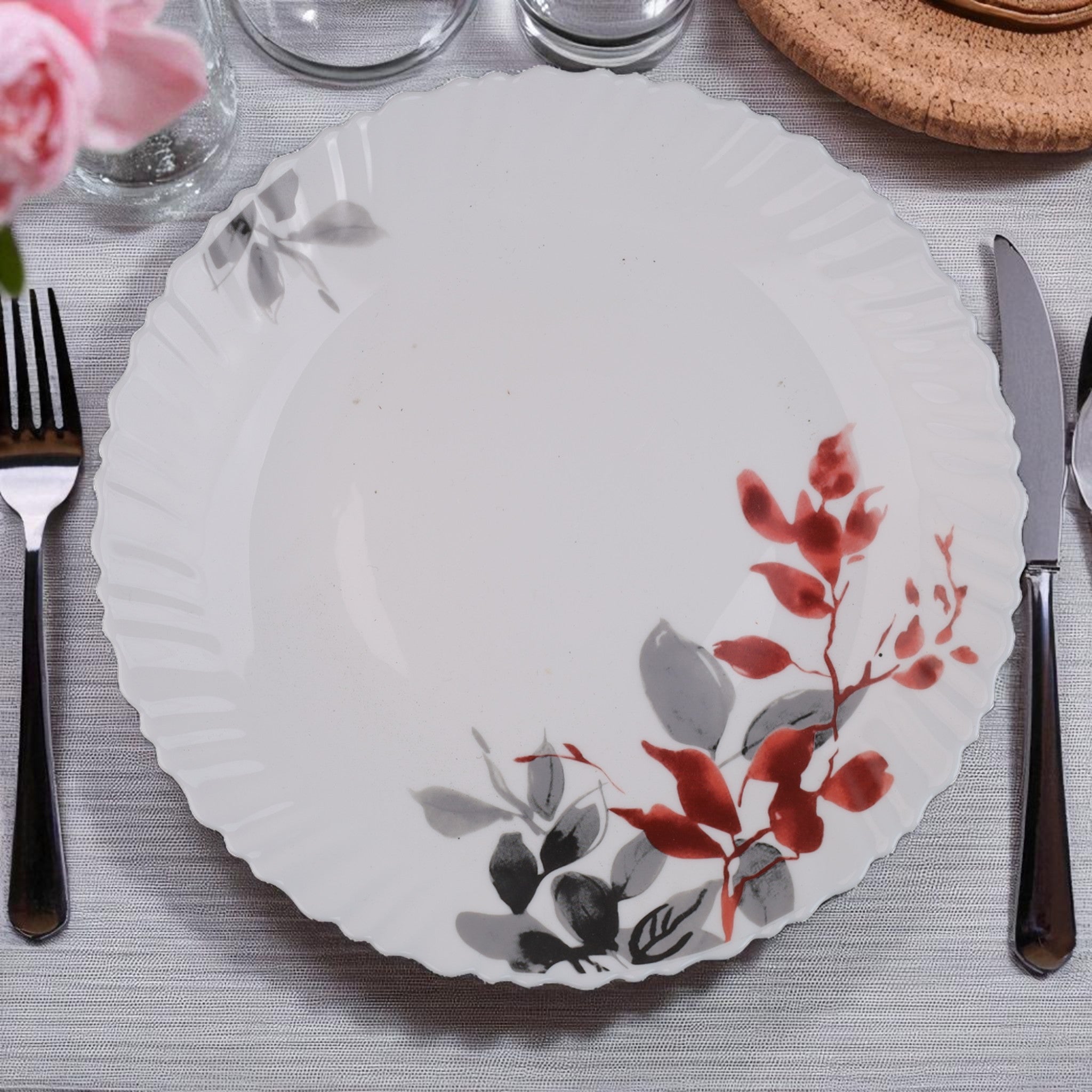 Floral Bliss – Premium 33pc Opalware Dining Set