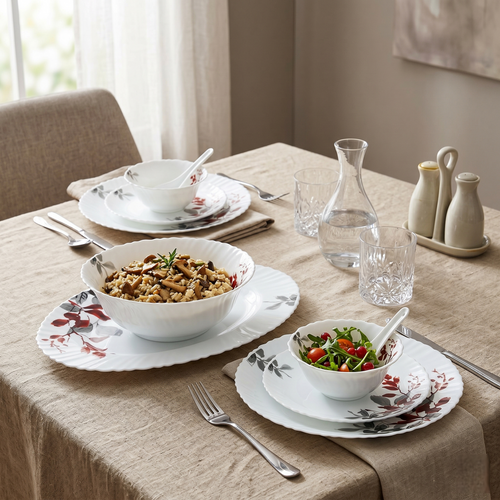 Floral Bliss – Premium 33pc Opalware Dining Set