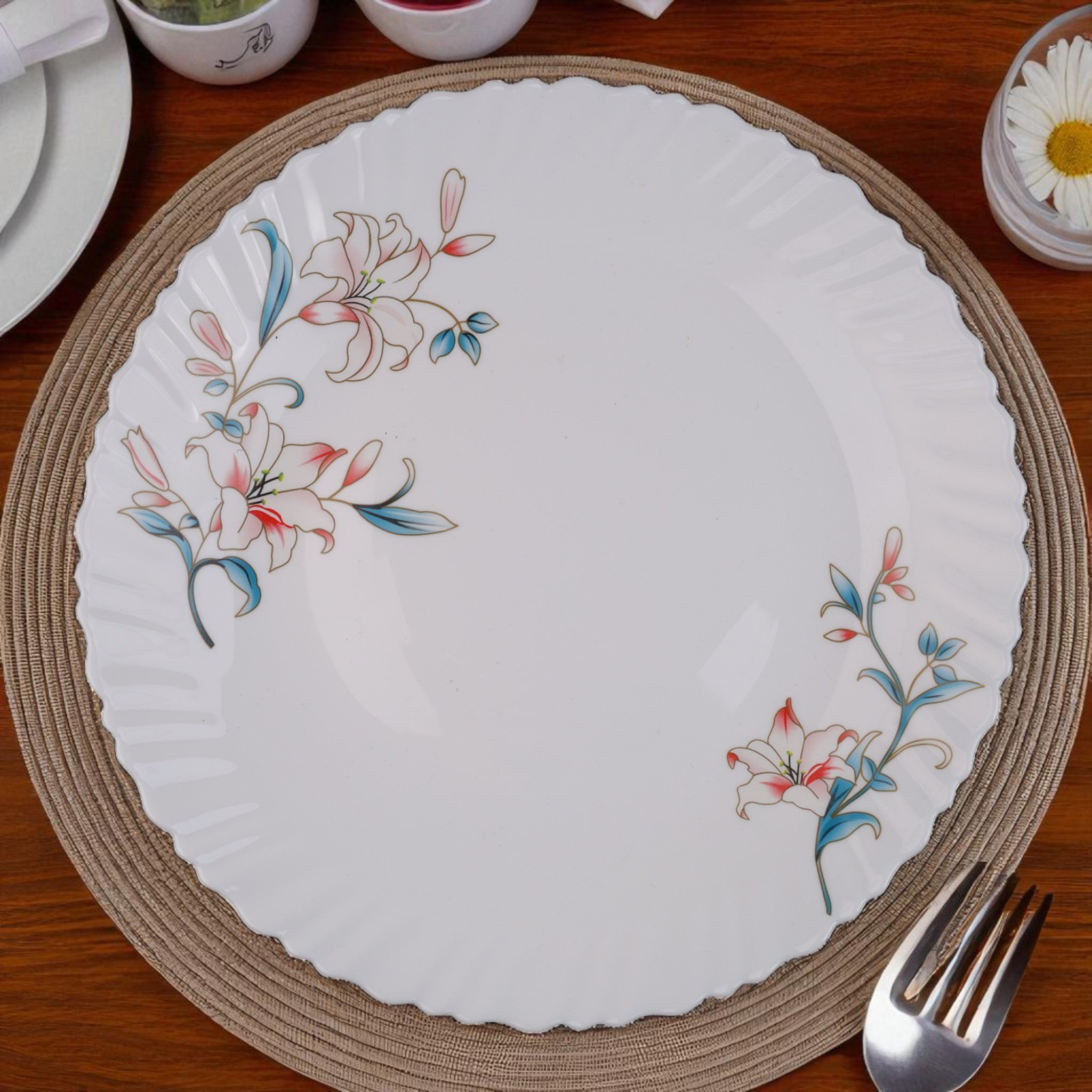 Aristoflora – Premium 33pc Opalware Dining Set