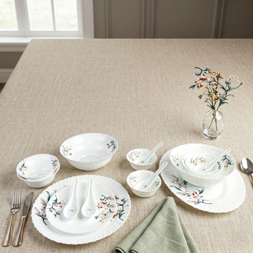 Aristoflora – Premium 33pc Opalware Dining Set