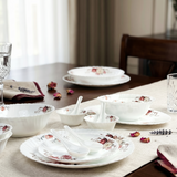 Blossom White – Premium 33pc Opalware Dining Set