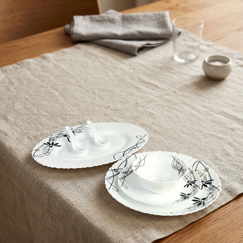 Royal Bloom – Premium 33pc Opalware Dining Set