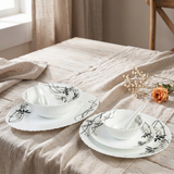 Royal Bloom – Premium 33pc Opalware Dining Set