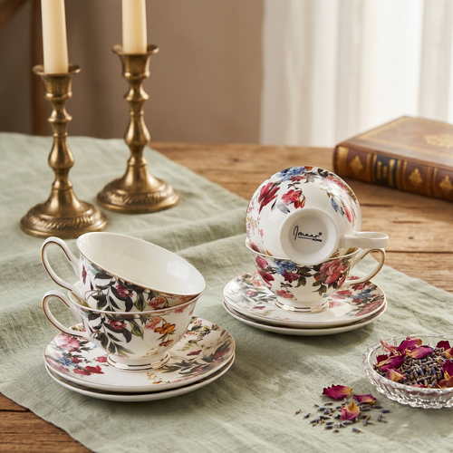 Golden Elegance Cup & Saucer - Set of 6 (200 cc)
