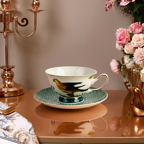 Emerald Garden Fine Tea Set 15 Piece