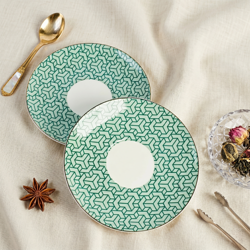 Emerald Garden Fine Tea Set 15 Piece