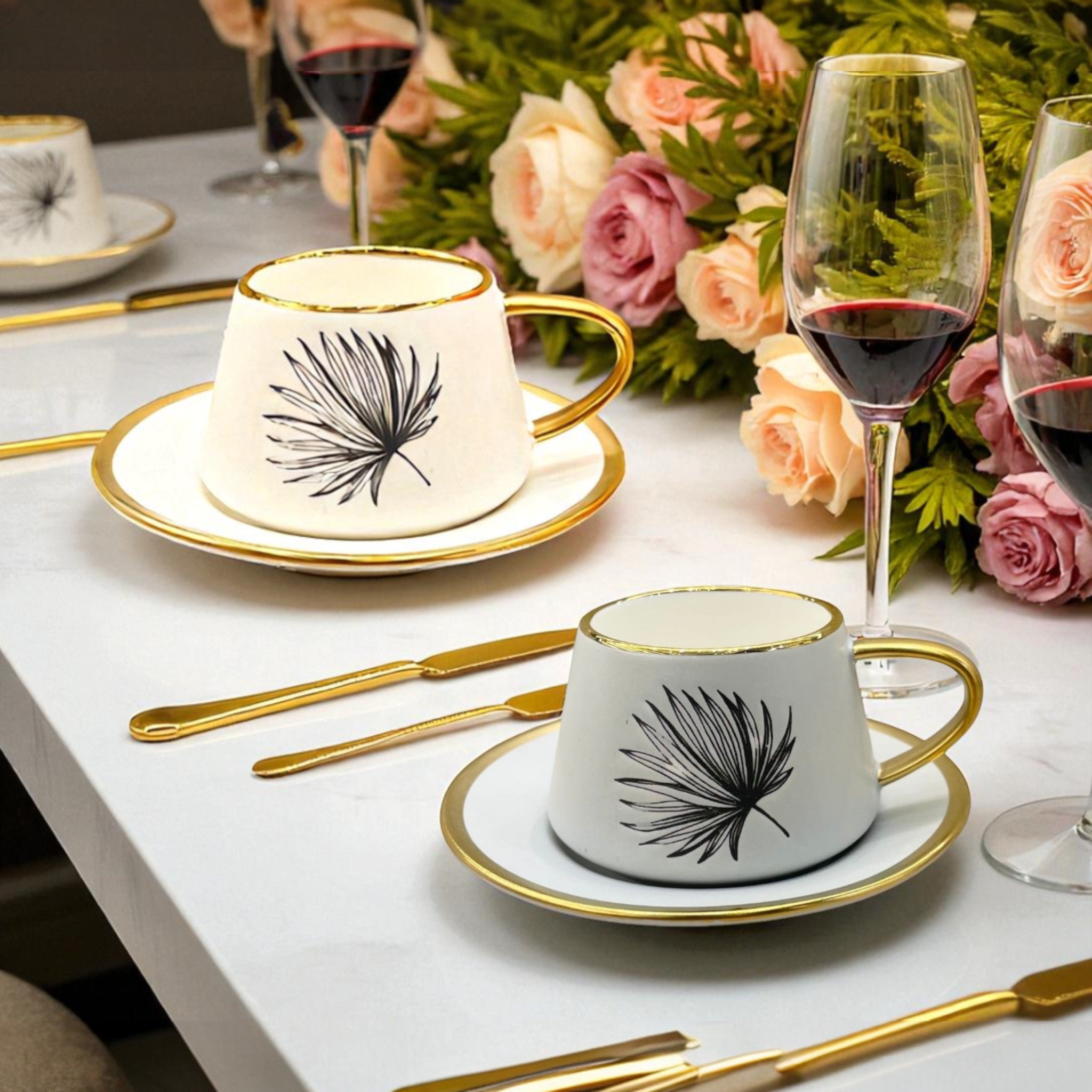 Exquisite Porcelain - 6pc Tea Set