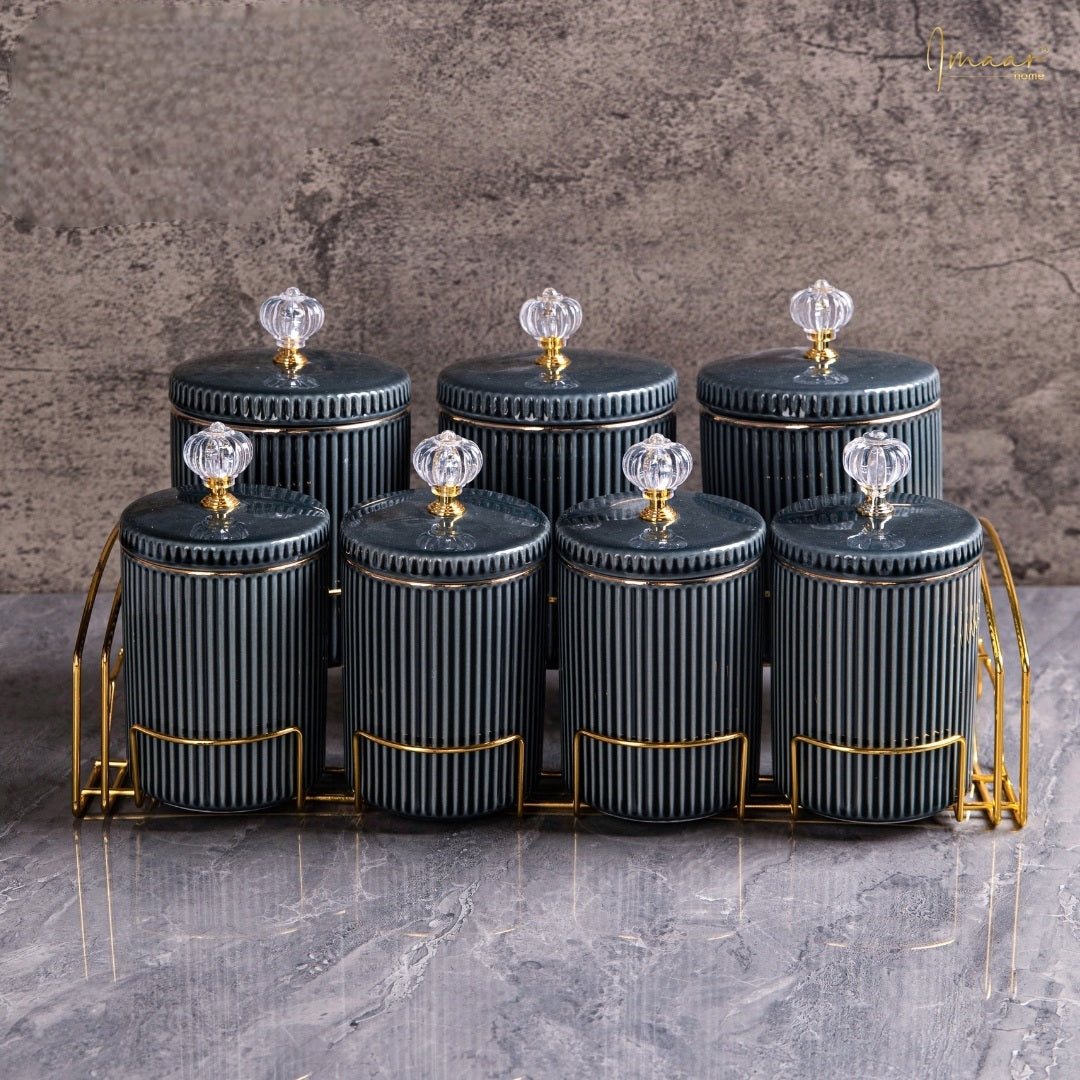The Ribbed 7pc Canister Set