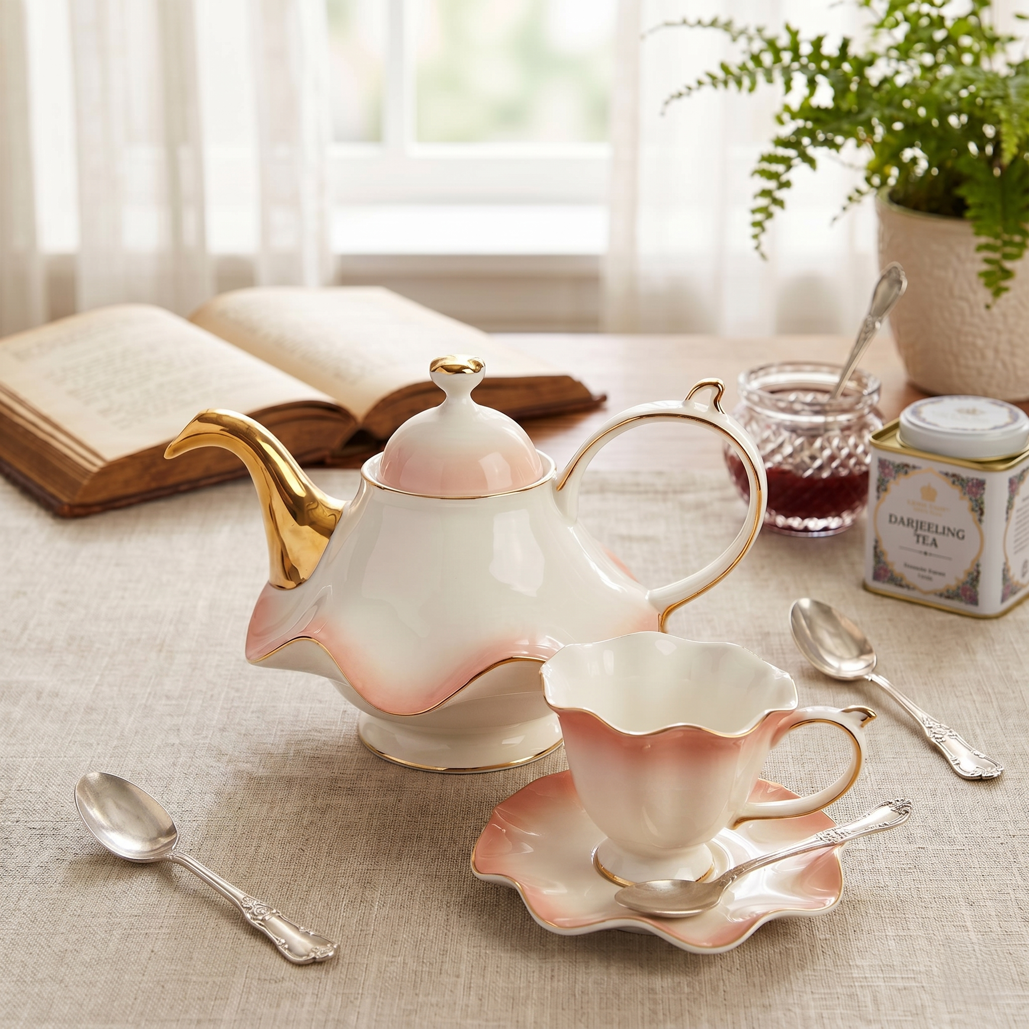The Windsor Elegance - 15Pc Luxury Tea Set