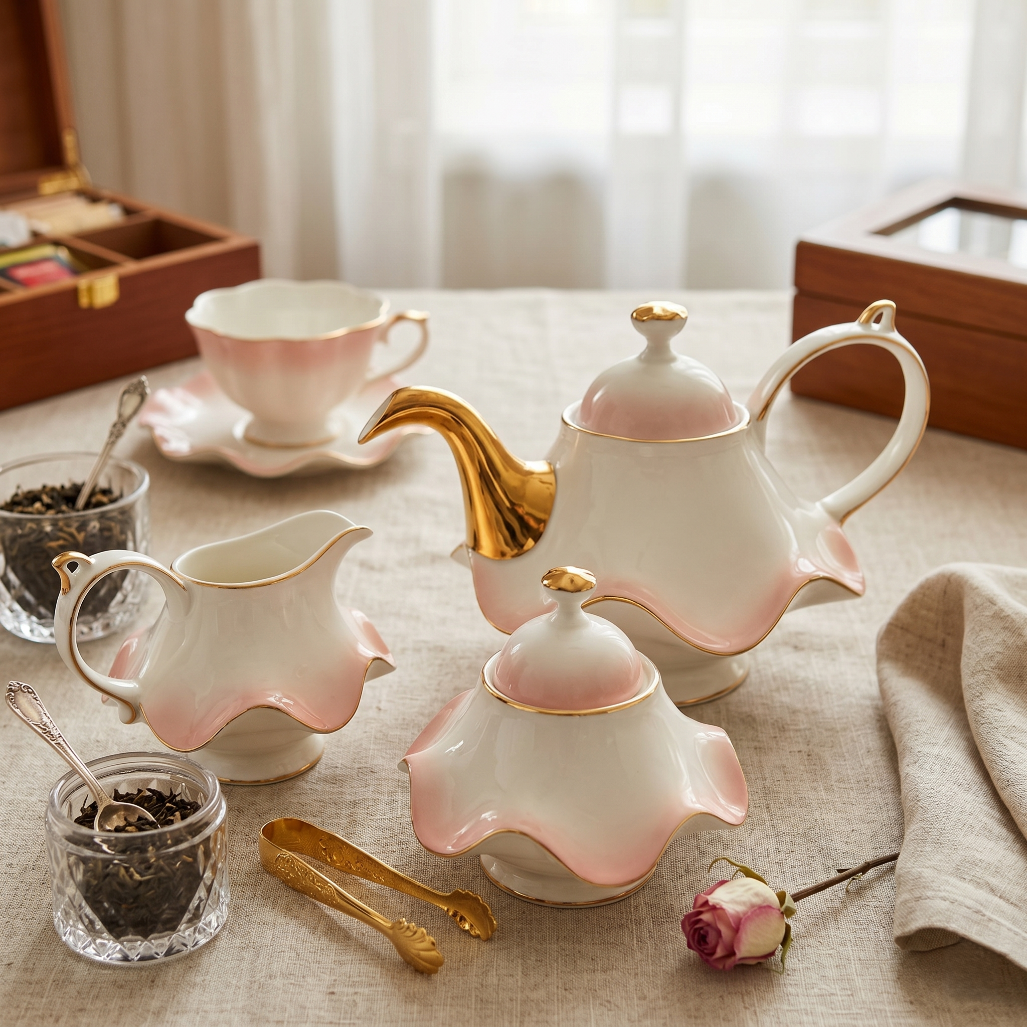 The Windsor Elegance - 15Pc Luxury Tea Set