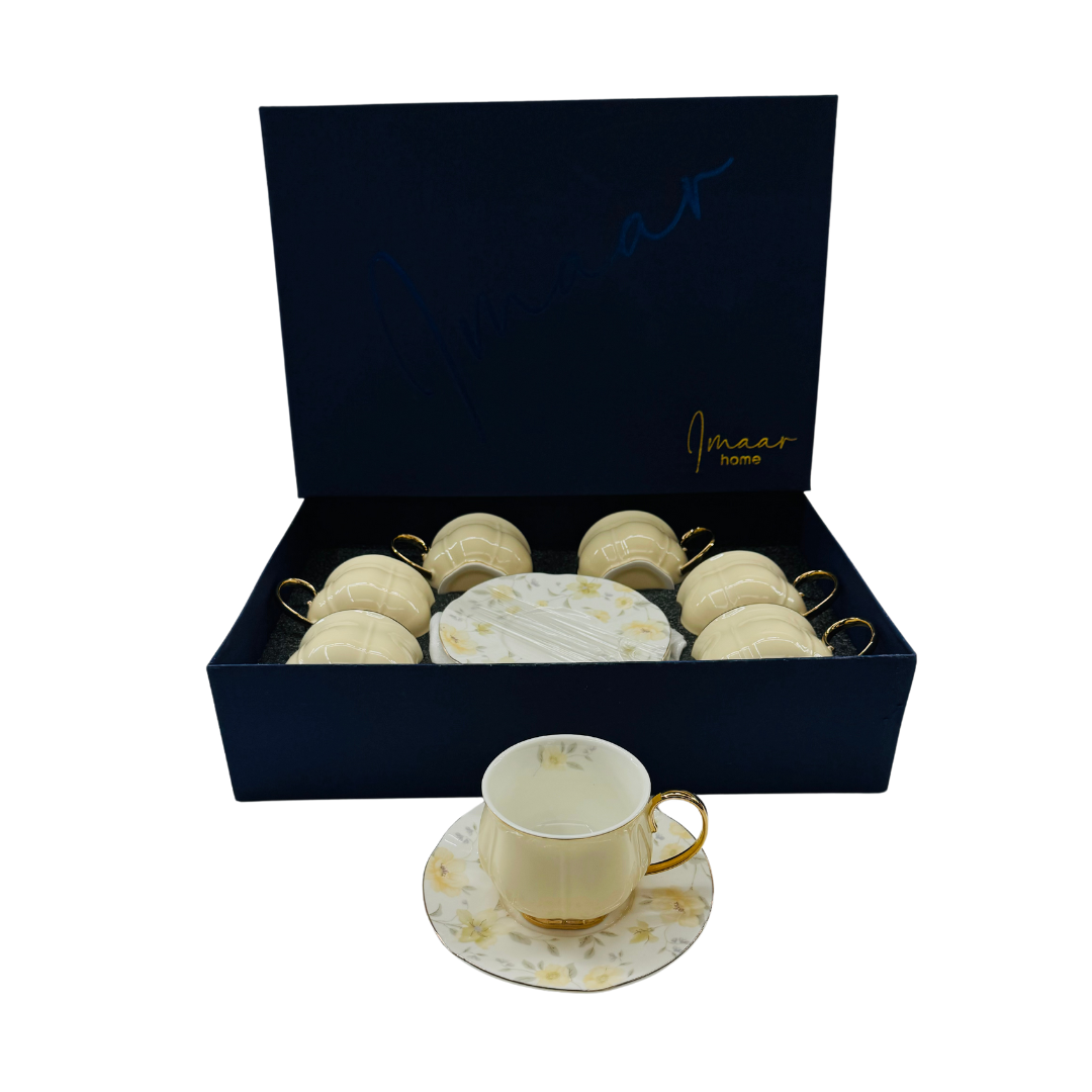 Cream Vinatge Luxe 12pc Tea Set