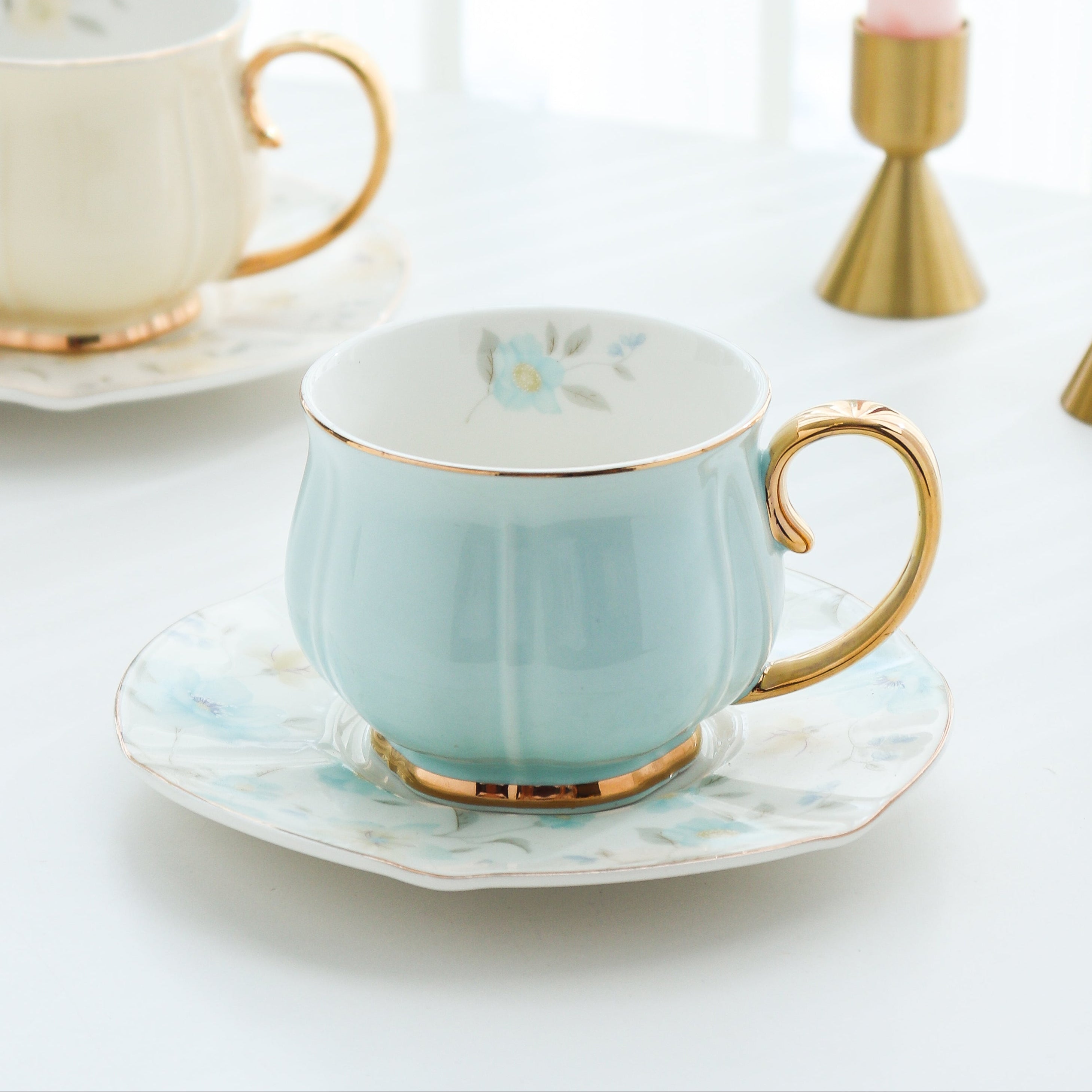 Blue Vinatge Luxe 12pc Tea Set