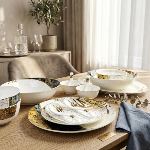 Golden Gala 33pc Dinner Set