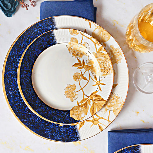 Midinght Bloom 33pc Dinner Set