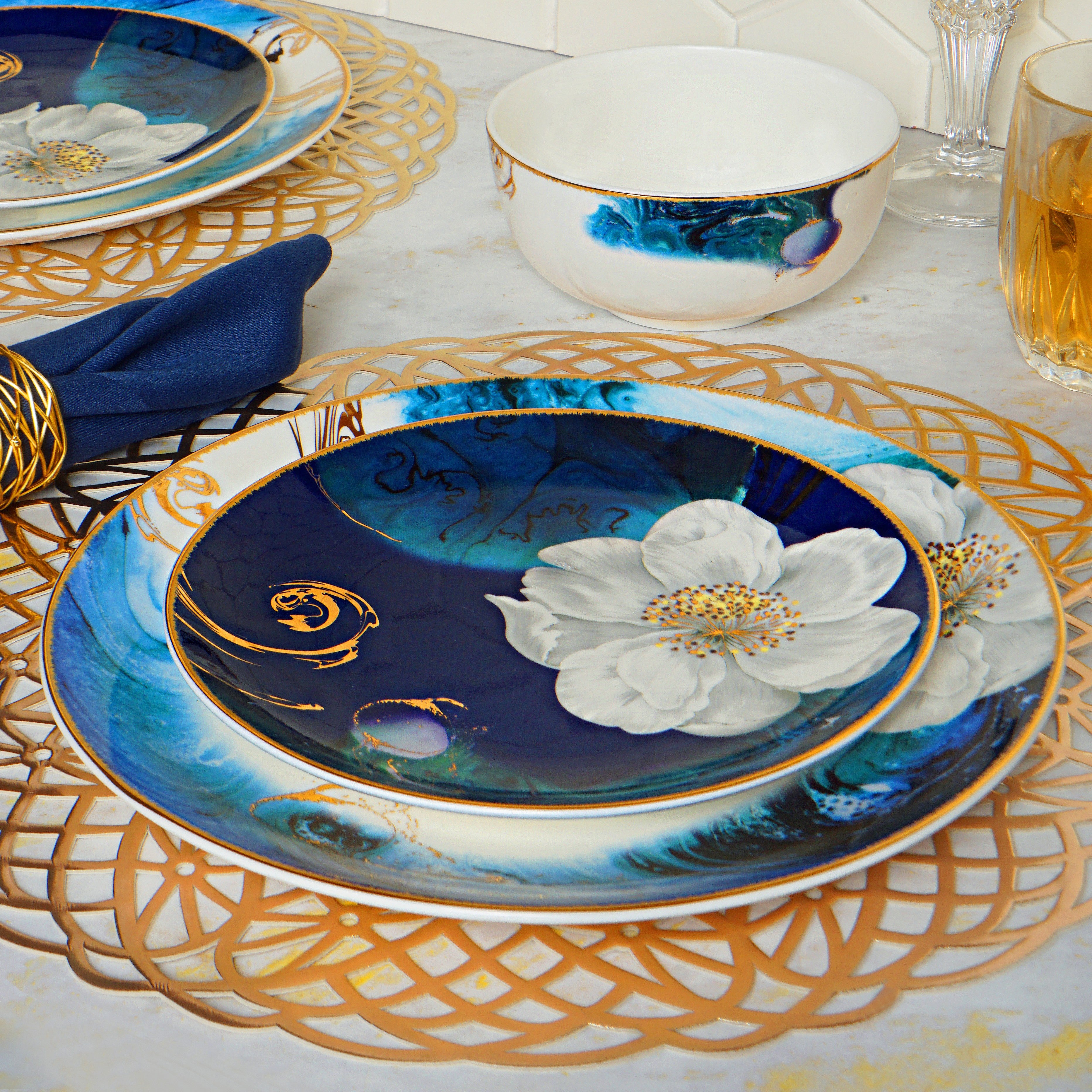 Floral Grace 33pc Dinner Set