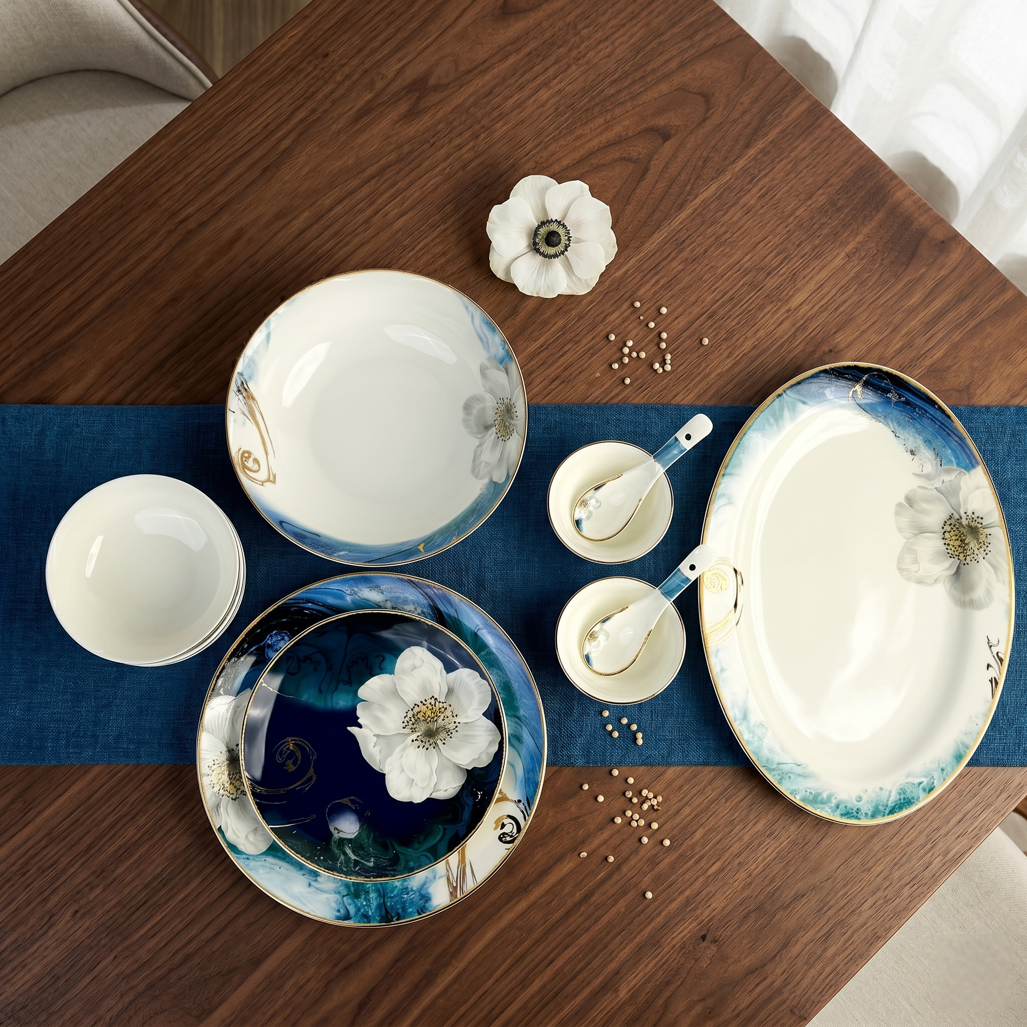 Floral Grace 33pc Dinner Set