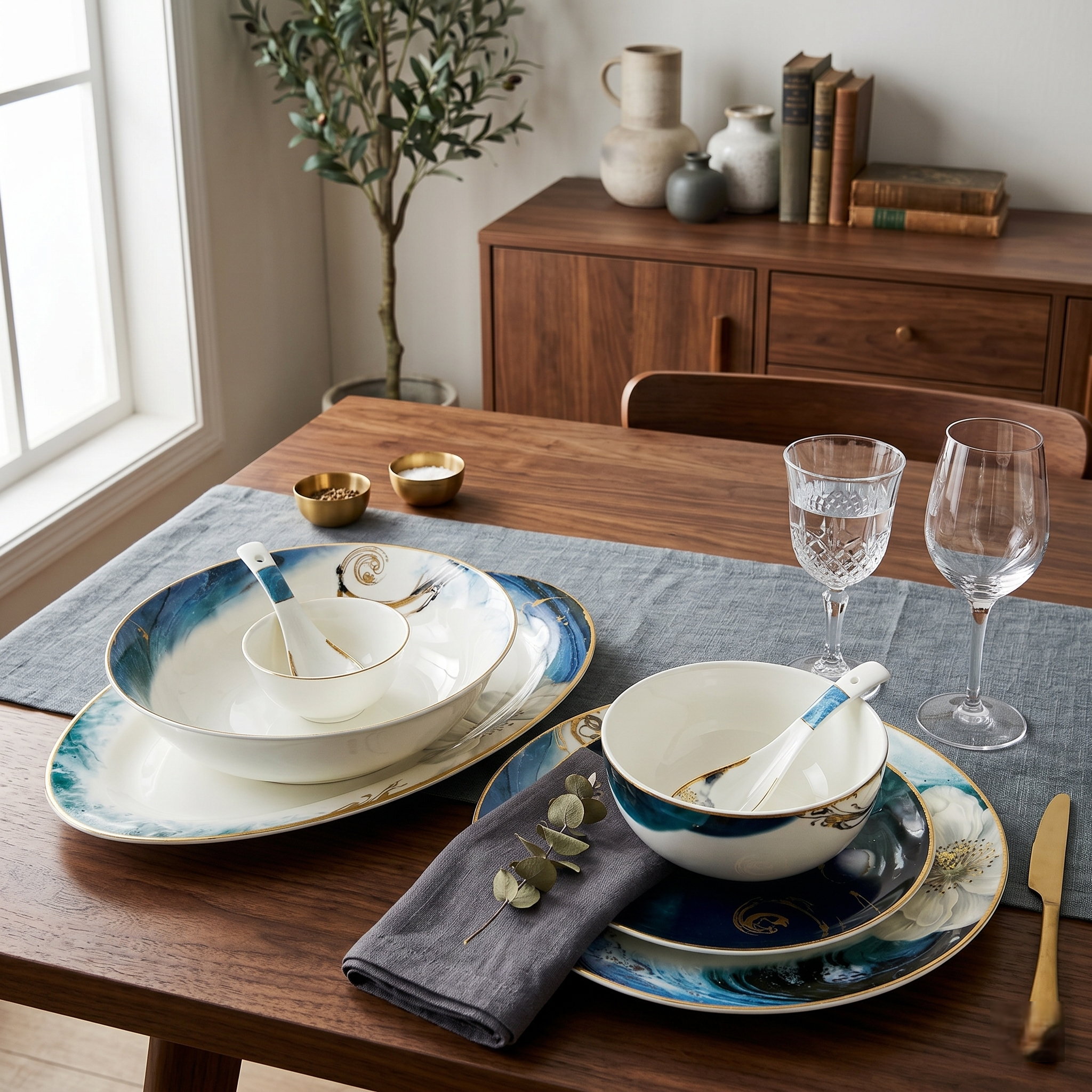 Floral Grace 33pc Dinner Set