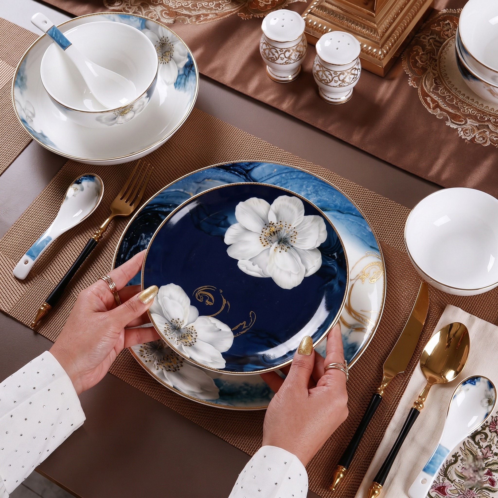 Floral Grace 33pc Dinner Set