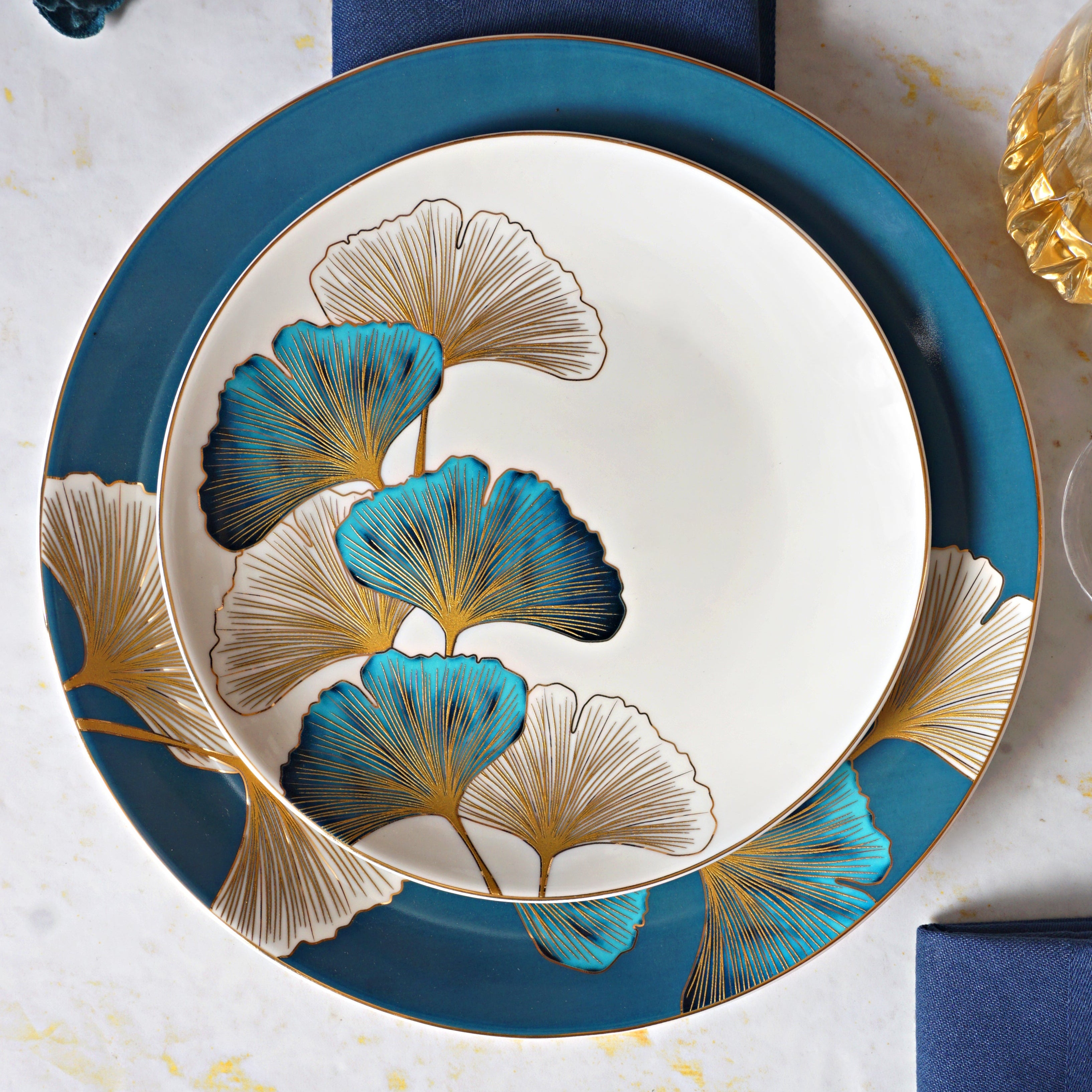 Golden Elgance 33pc Dinner Set