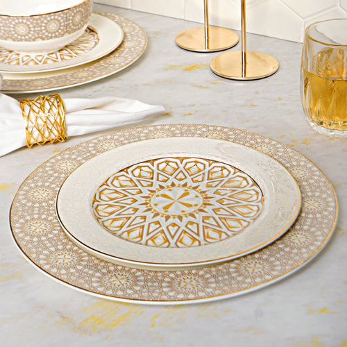 Golden Dream 33pc Dinner Set