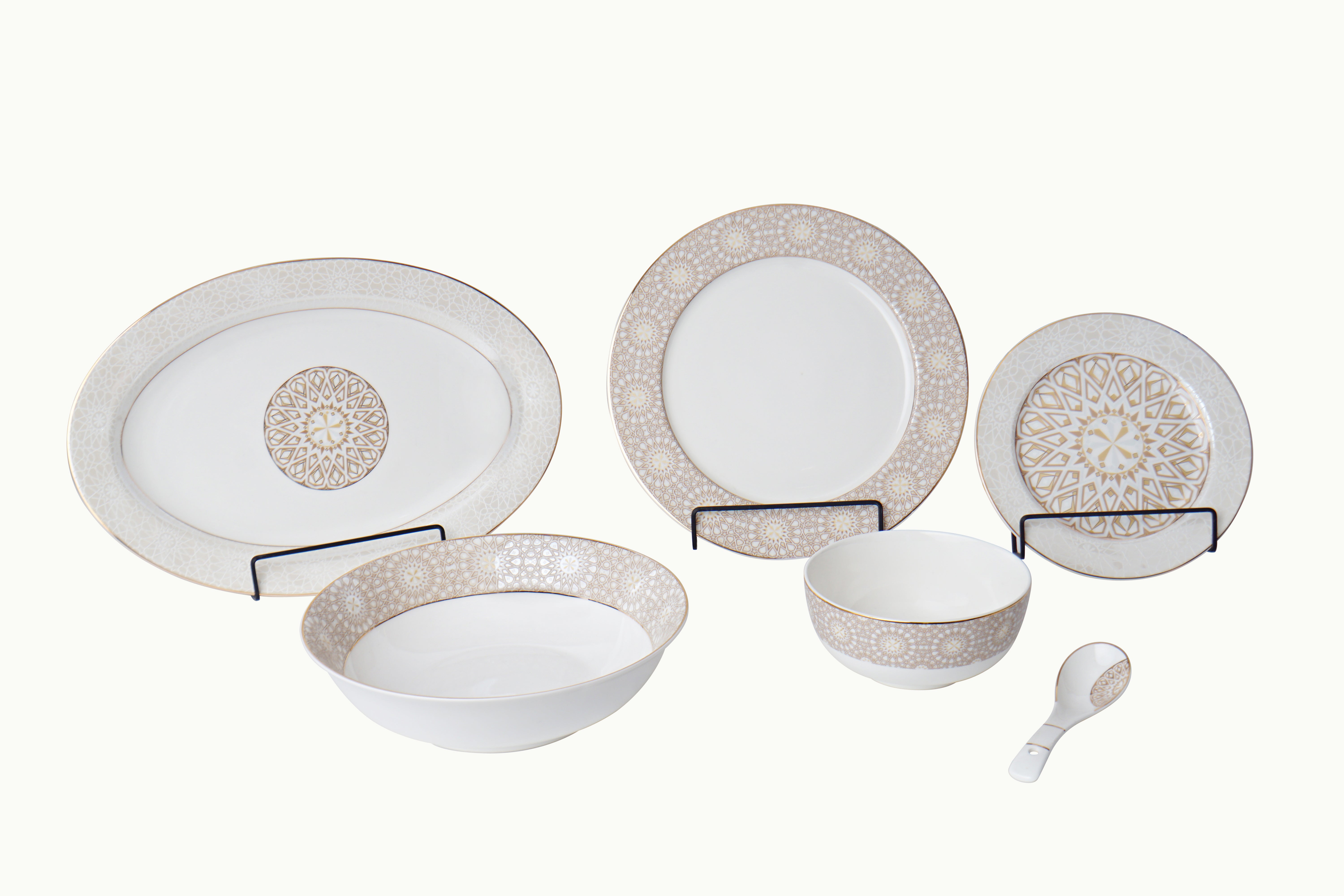 Golden Dream 33pc Dinner Set