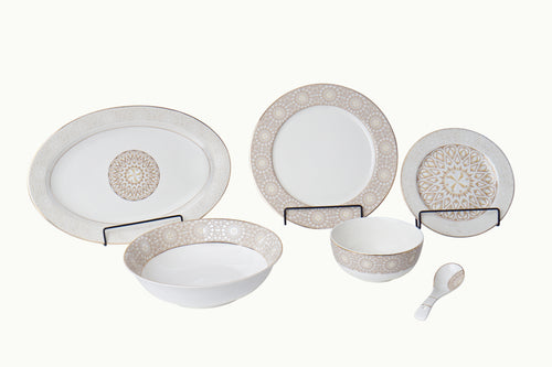Golden Dream 33pc Dinner Set