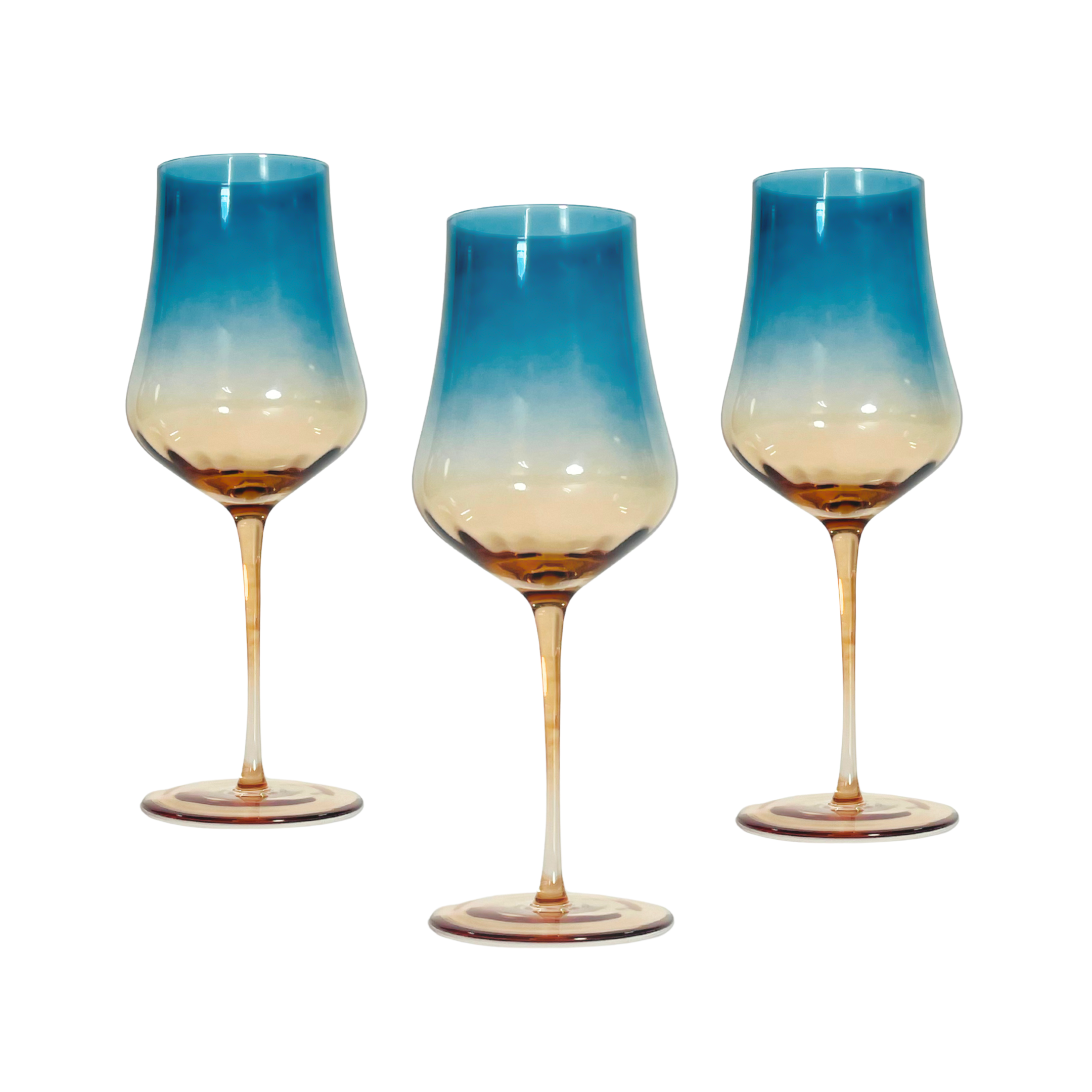 Modern Blue – 6pc Italian Glass Set