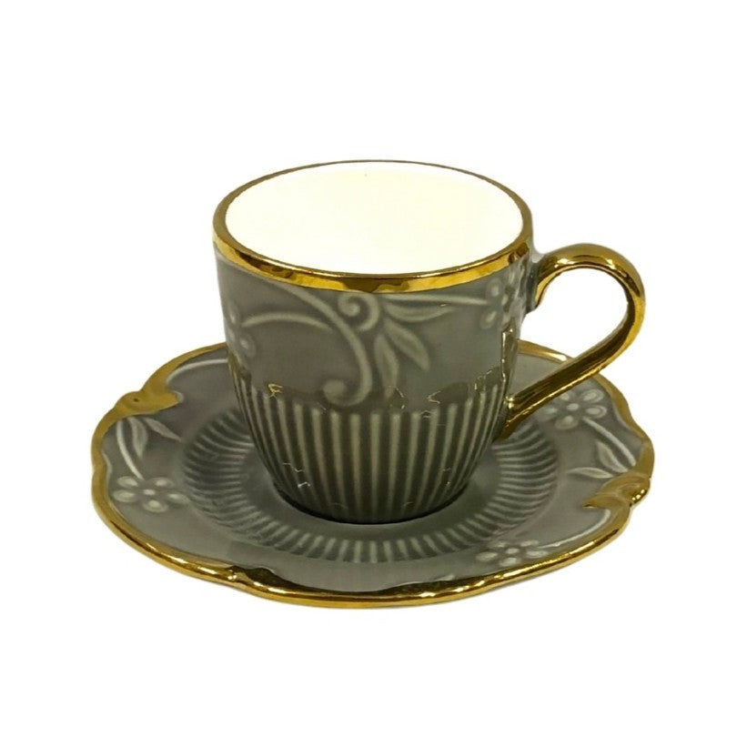 Golden Rim Grace 12pc Tea Set