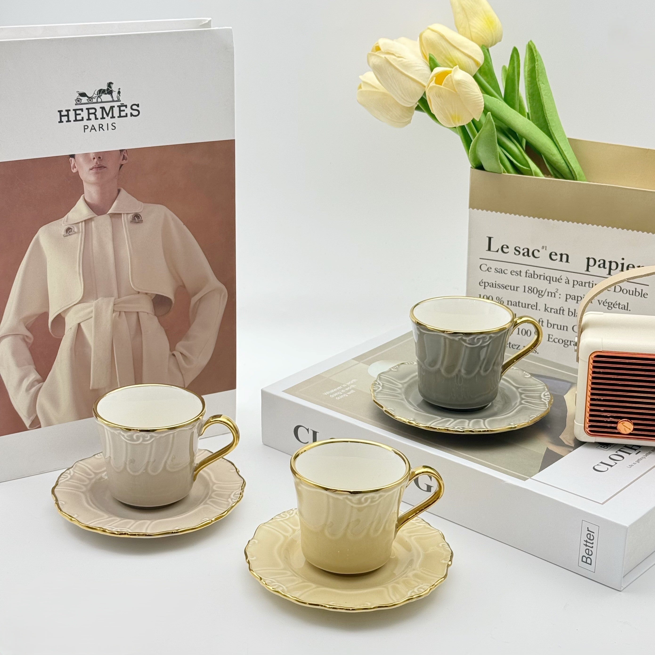 Muted Elegance – 12pc Tea Sets