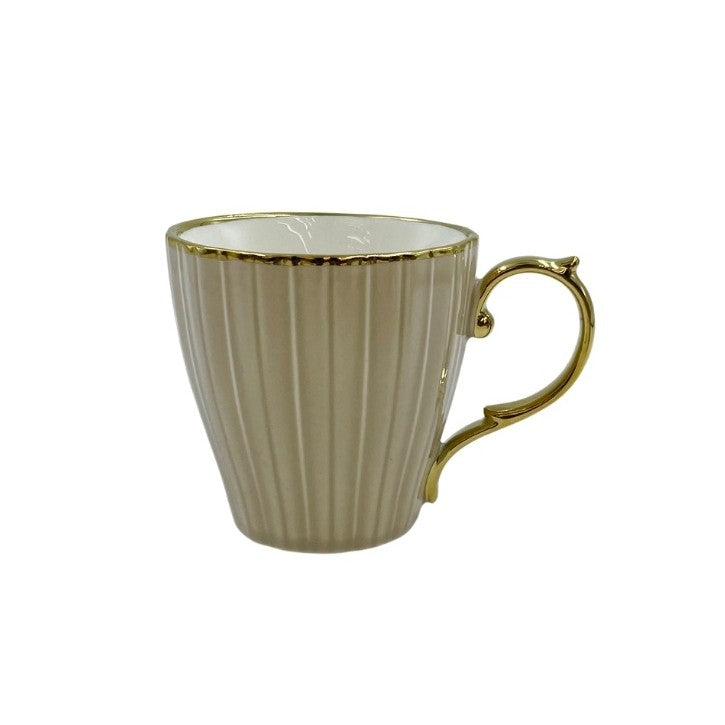 Trio Color Porcelain 6pc Tea Set