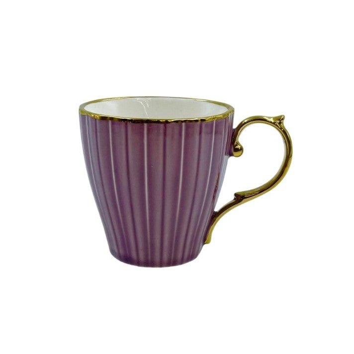 Trio Color Porcelain 6pc Tea Set