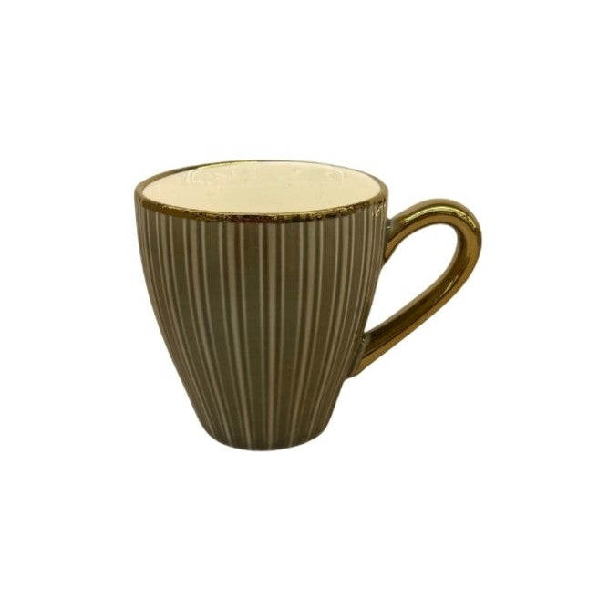 Trio Color Porcelain 6pc Tea Set