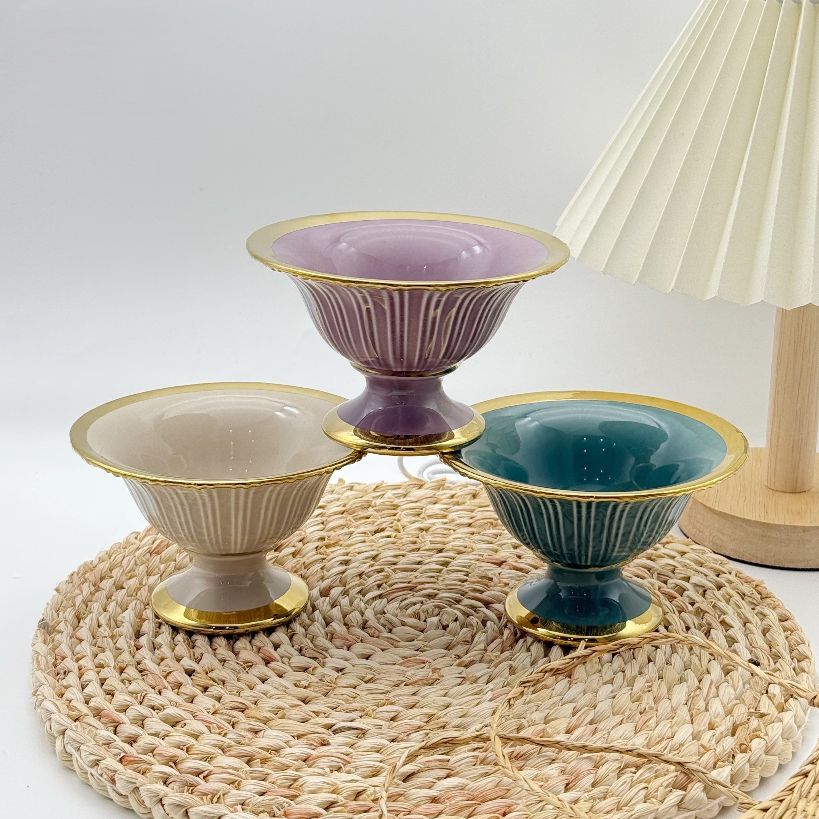Scoop & Serve 6pc Porcelain Ice Cream Bowl Set