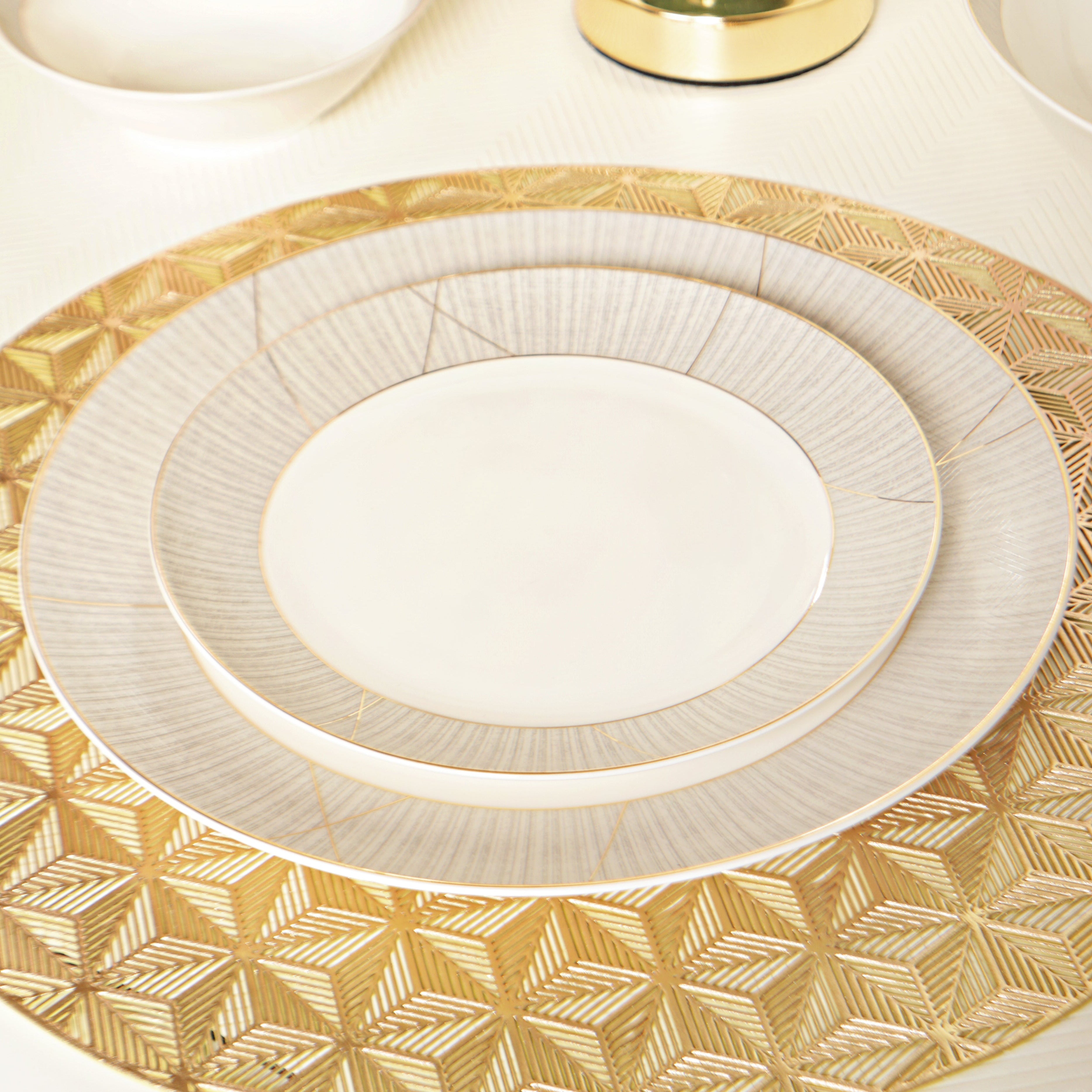 Linear Luxe 39pc Dinner Set