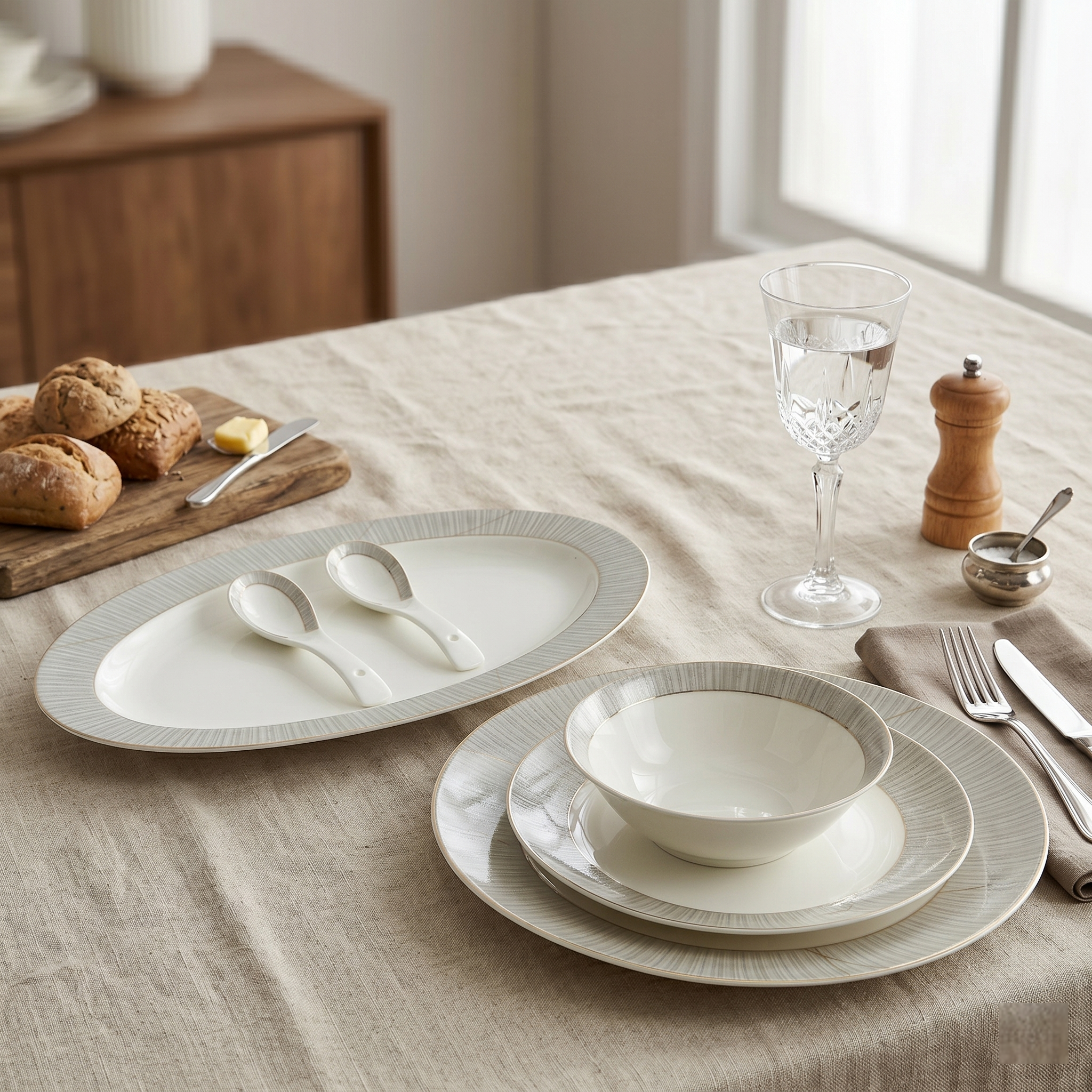 Linear Luxe Dinner Set