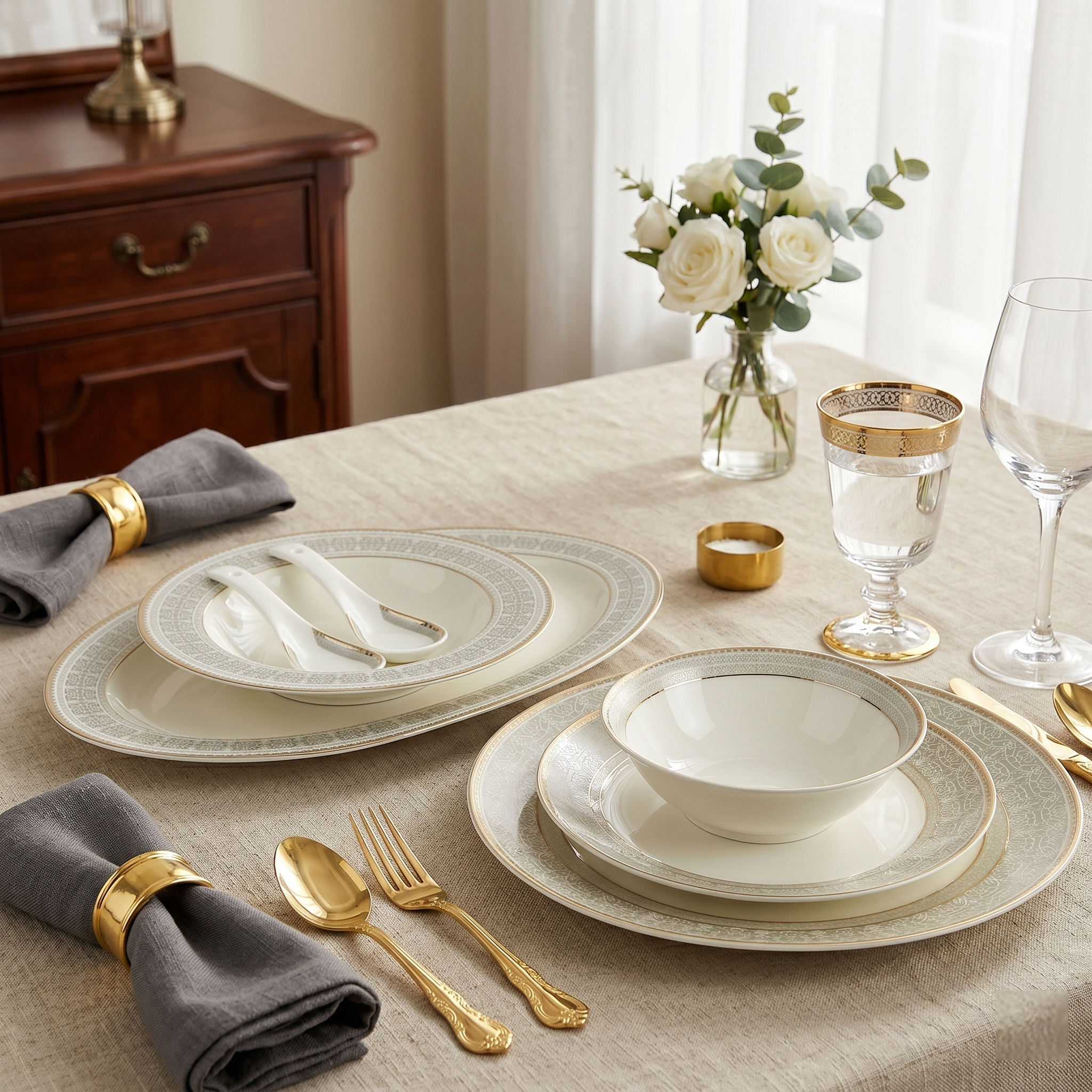 Royal Gold Dinner Set